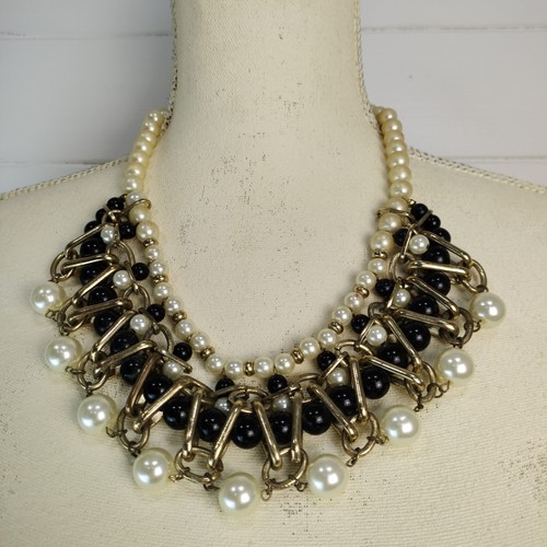 Large faux pearls gold - pearls,