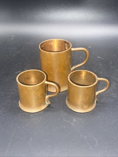 Three vintage copper - vintage, measuring