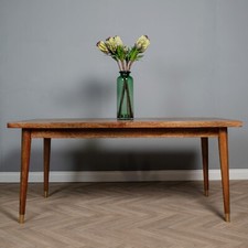 Elm Home And Garden Solid Mango Wooden Dark Finish Henlly Dining Table 76 cm Hig