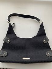 Ladies Nine West Classic Black Canvas Top Handle Handbag