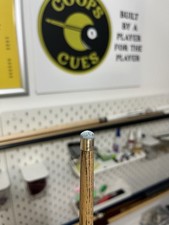 STUNNING Handmade 8 Ball Cue With New Brass PERADON Ridged Ferrule & Elk Tip