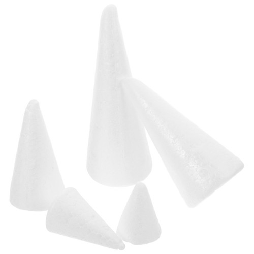 Pcs white foam - foam, cones