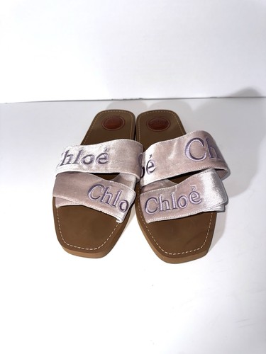 Chloe woody logo velvet - woody,