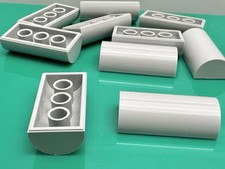 LEGO Slope 2x4 Curved with Groove 6192 From Arkham Asylum Set 76300 - 5 Pieces