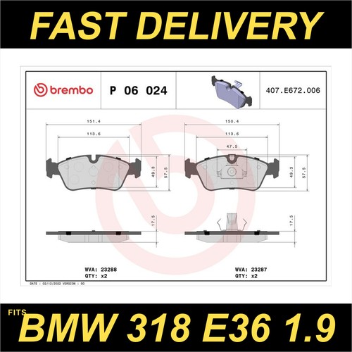 Brembo brake pads set fits - pads,