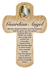 Guardian angel wooden - angel, pocket