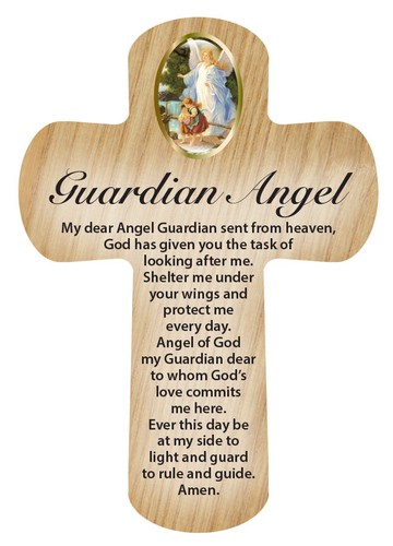 Guardian angel wooden - angel, pocket