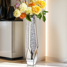 Elegant Glass Floor Vase Tall