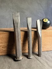Set of 3 Vintage Cold Chisels.