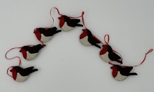 Handmade Felt Robin Garland