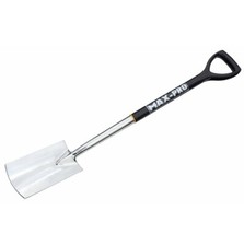 Stainless Steel Border Spade Plastic Shaft D Handle Garden Digging Edge