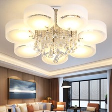 Modern LED Crystal Ceiling