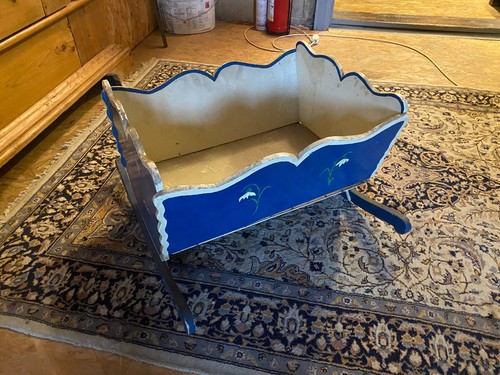 Antique doll cradle - cradle, dolls