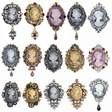 Vintage Style Cameo Brooches