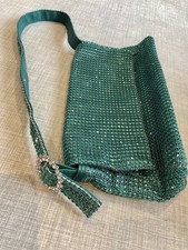Green Rhinestone Shoulder Bag