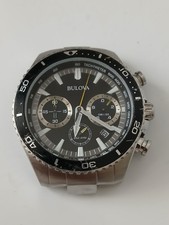 Bulova Precisionist Stainless Steel Case watch Required Strap Full Working