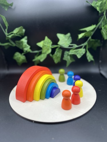 Montessori wooden rainbow - wooden,