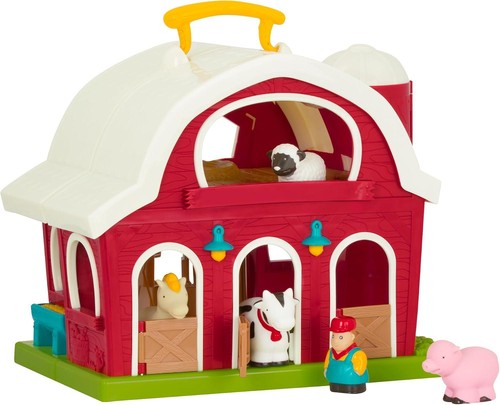 Battat big red barn animal - red,