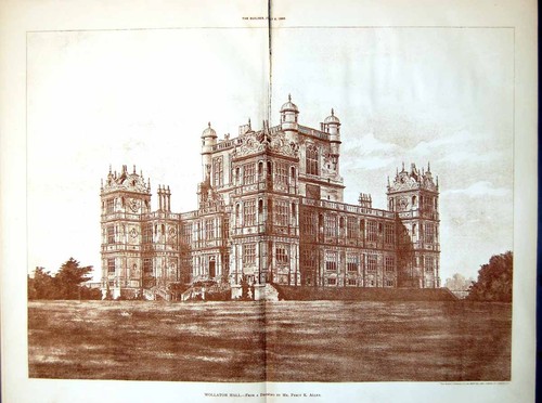 Old print plan church barmouth - old,