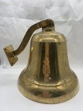 Large Wall Mounted Brass Bell 21cm High 20cm Wide LAST ORDERS PLEASE