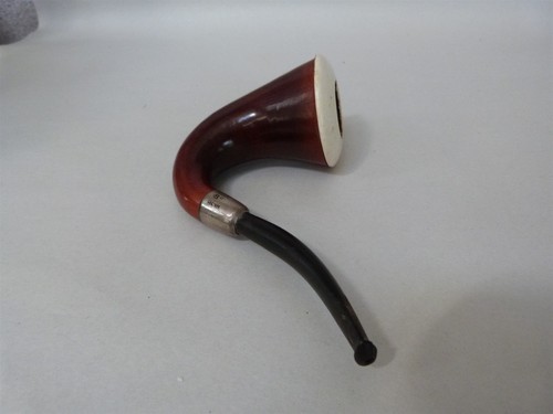 Vtg calabash gourd pipe - vtg, white