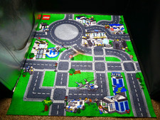 Genuine Lego Police LCPD Felt Playmat Car mat 2009 - Used