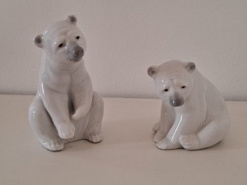 Pair vintage lladro polar - pair,