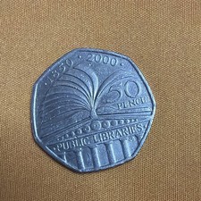 50p Coin Public Libraries