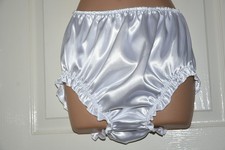 ANT B 64x - Double satin high shine sensual comfort panties, BN, Sissy frillies