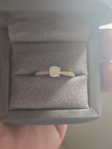 Engagement diamond ring 18ct - diamond,