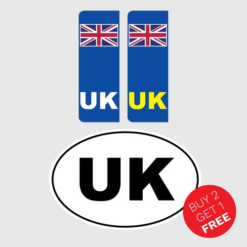 Car number plate stickers - number,
