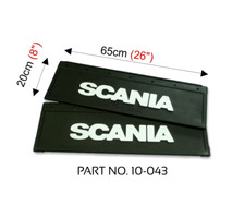 Scania truck lorry PAIR RUBBER MUD FLAPS MUDFLAPS 650x200 EMBOSSED LOGO