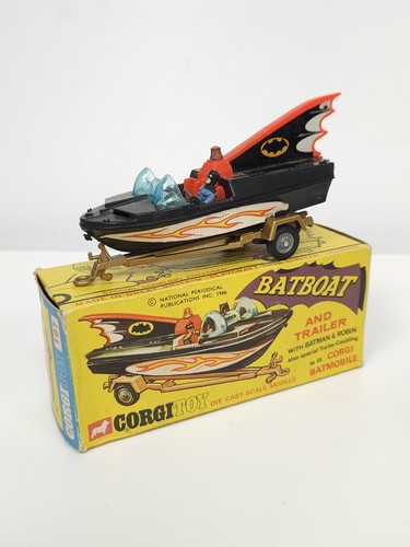 Vintage corgi batboat - vintage, +