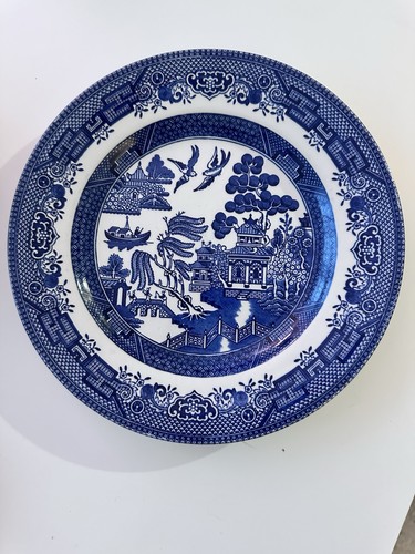 Blue willow side plate - blue,