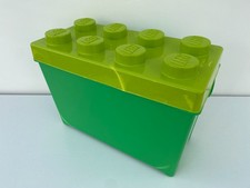 Damaged Lego Storage Box large Green Container Official Lego 2012 (empty)