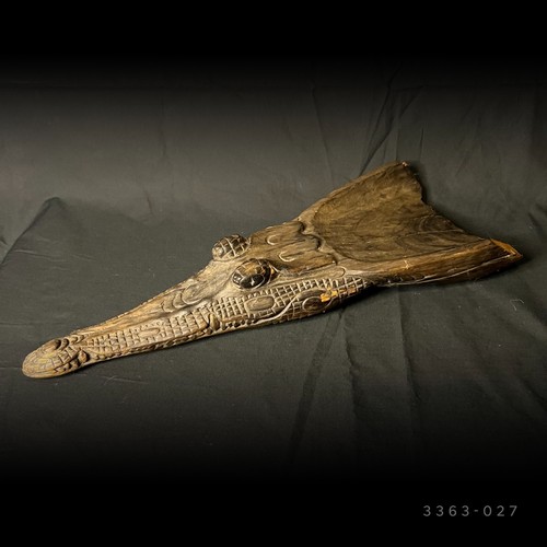 Signed sepik river crocodile - river,