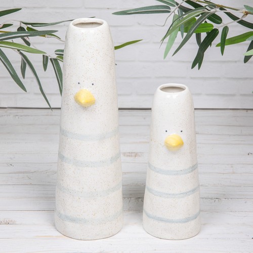 Seagull bird ceramic tall - seagull,