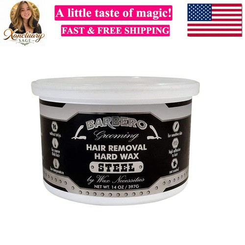 Barbero steel hard wax can - wax,
