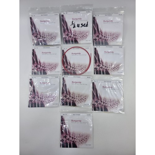 Burgundy natural gut - natural, harp