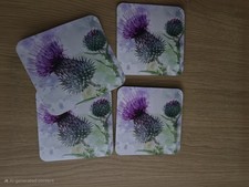 Scottish Thistle Coasters X 4
