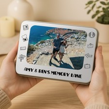 Personalised photo storage - photo, tin