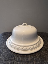 Vintage white ironstone - ironstone, cheese