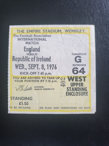 Four ticket stubs england - four,