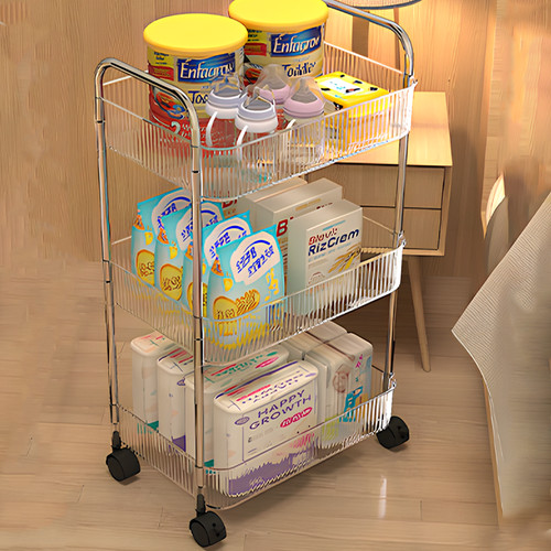 Tier storage trolley cart - tier, on