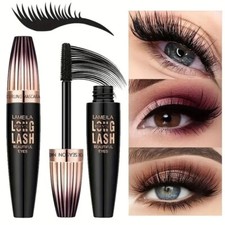 4D Spectacular Volume Silk Fibre Mascara Thick Long Lashes Extension Waterproof.