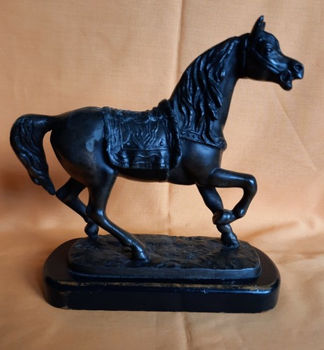 Antique spelter horse figure - antique,