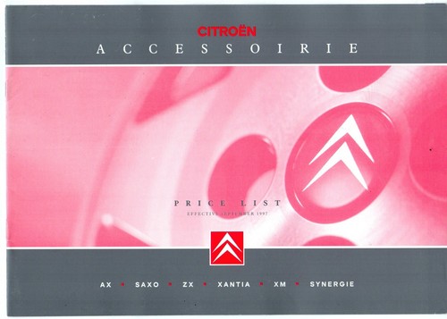Citroen accessories price list - citroen,