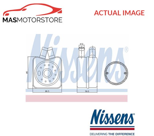 Engine oil cooler nissens - engine,