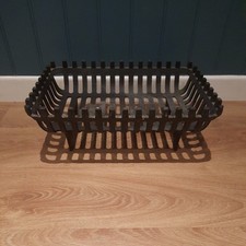FREESTANDING 18 INCH CAST IRON FIRE BASKET | Solid Fuel Wood Log Coal