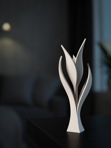Minimalist tulip flower modern - tulip,